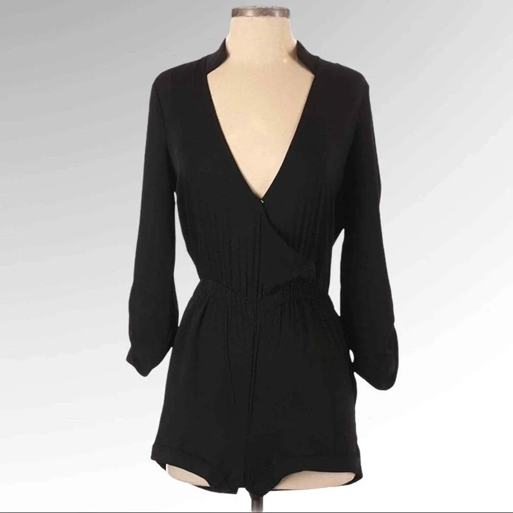Guess Black‎ Long Sleeve Romper